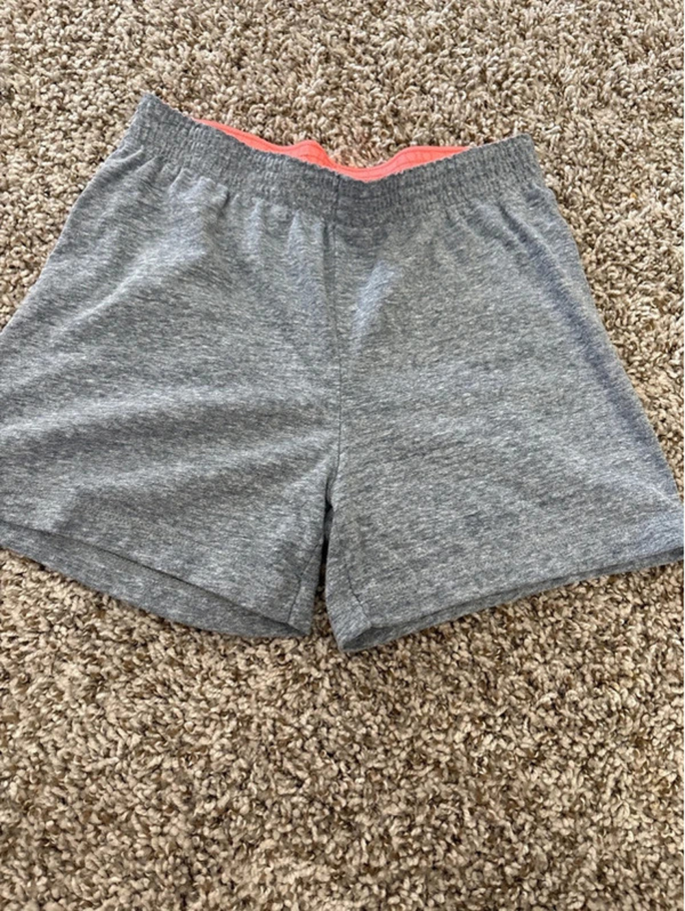 Wonder Nation Girls Gray Shorts With Orange Inner Waistband Size M (7-8) EUC